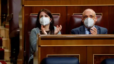 Los diputados socialistas Adriana Lastra y Rafael Simancas Los diputados socialistas Adriana Lastra y Rafael Simancas