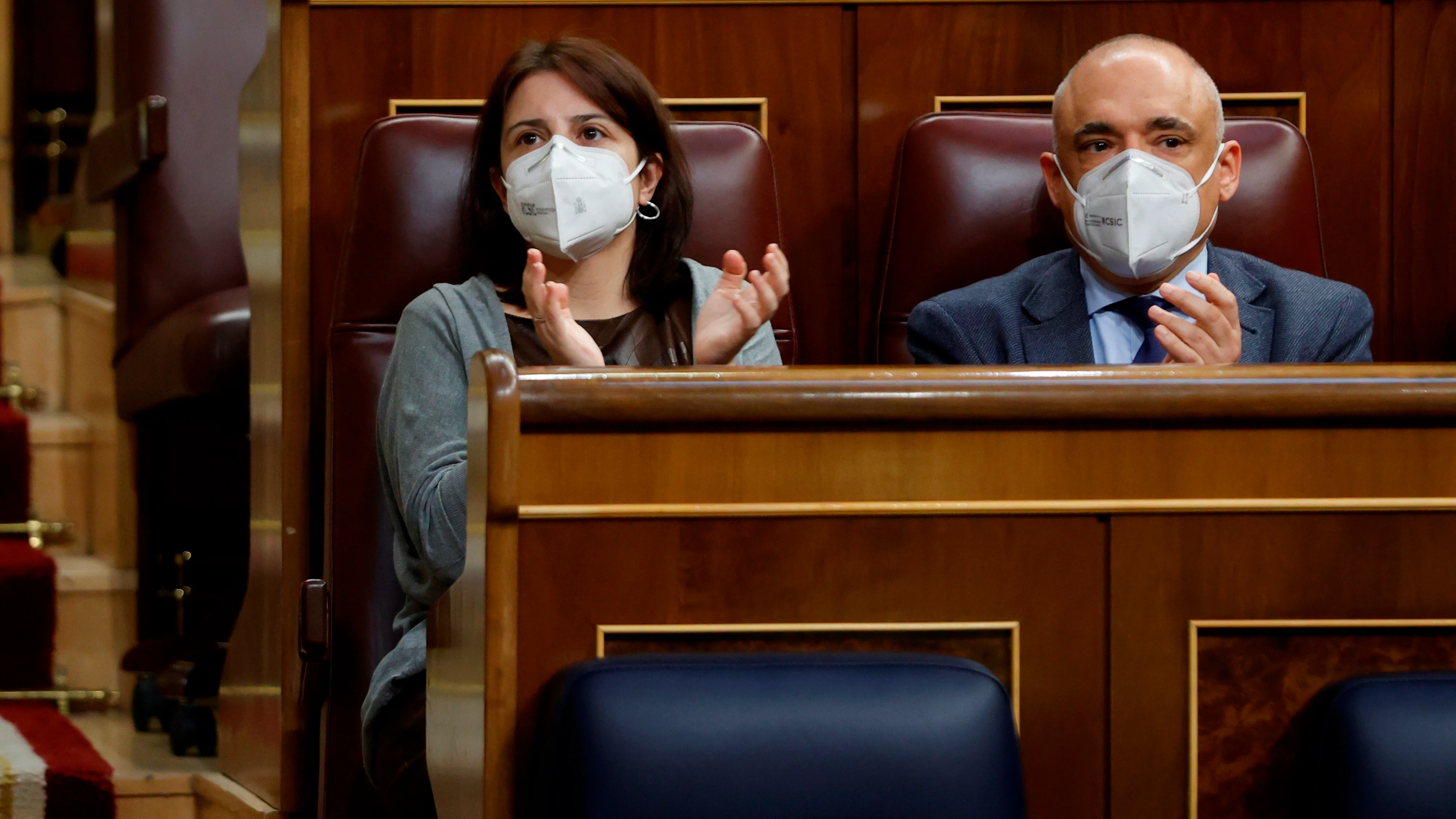 Los diputados socialistas Adriana Lastra y Rafael Simancas Los diputados socialistas Adriana Lastra y Rafael Simancas