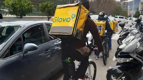 Manifestación de riders Manifestación de riders