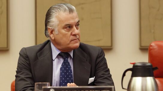Imagen de archivo de Luis B&aacute;rcenas durante su comparecencia en la comisi&oacute;n de investigaci&oacute;n de la supuesta financiaci&oacute;n ilegal del PP