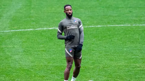 El delantero francés del Atlético de Madrid Moussa Dembélé El delantero francés del Atlético de Madrid Moussa Dembélé