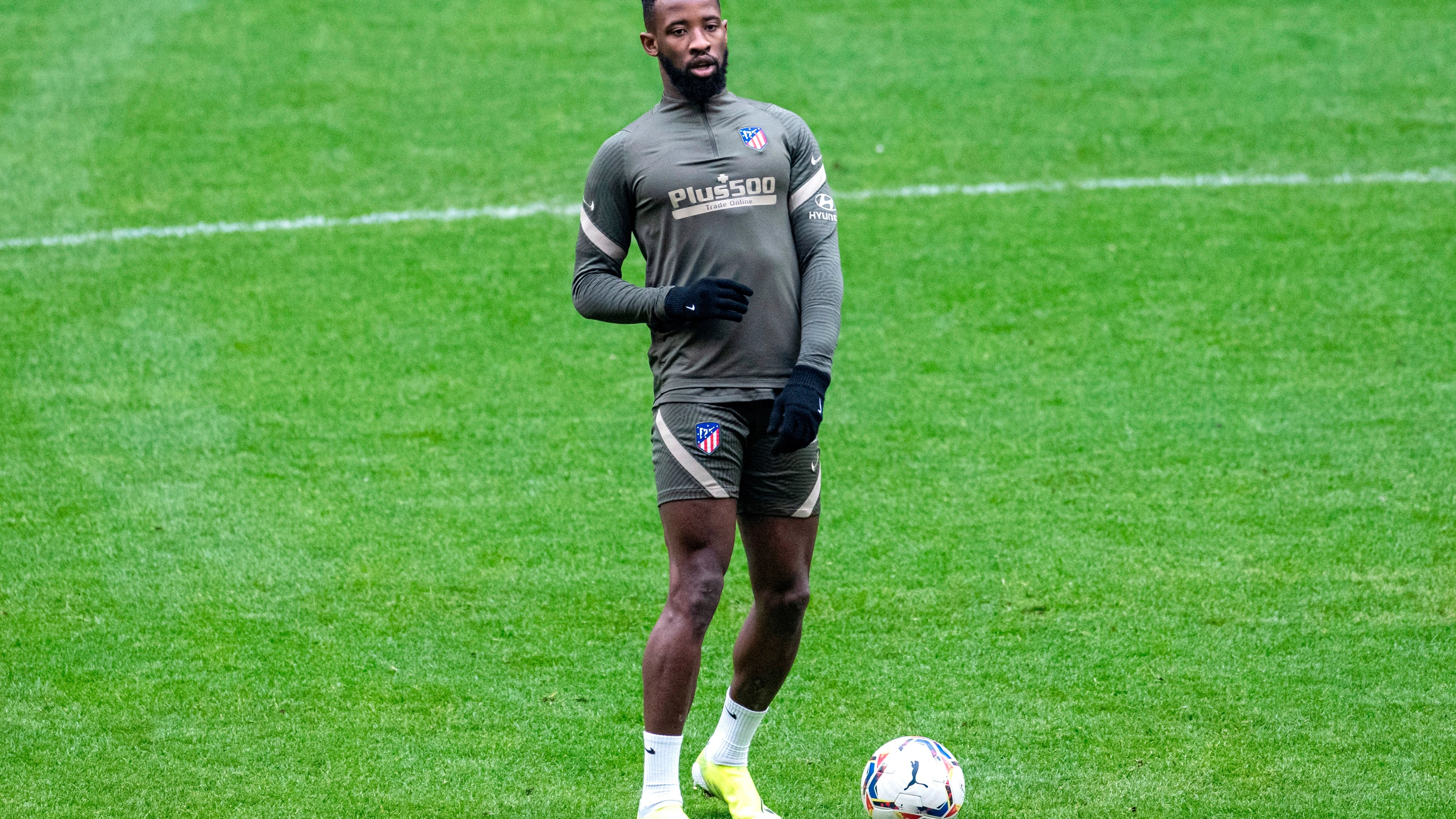 El delantero franc&eacute;s del Atl&eacute;tico de Madrid Moussa Demb&eacute;l&eacute;