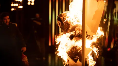 Jorge Brazález en la Antorcha humana Jorge Brazález en la Antorcha humana