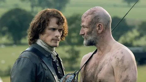 Graham McTavish y Sam Heughan Interpretando a Jamie Fraser y Dougal MacKenzie en 'Outlander'