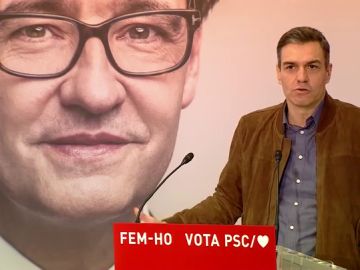 Pedro Sánchez, convencido del proyecto de Salvador Illa para las eleccciones catalanas: "Solo tú miras para el futuro"
