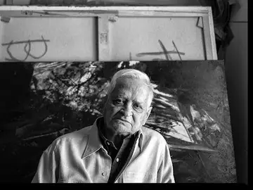 El pintor madrileño Luis Feito El pintor madrileño Luis Feito
