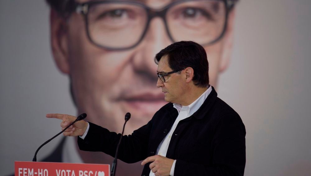 Salvador Illa, candidato del PSC en las elecciones catalanas