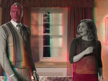 Paul Bettany y Elizabeth Olsen en 'WandaVision' Paul Bettany y Elizabeth Olsen en 'WandaVision'