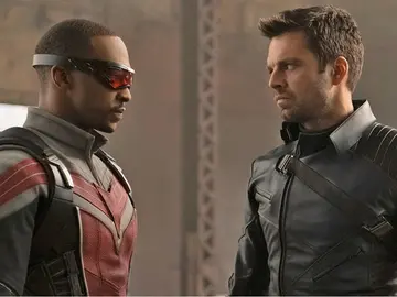 Anthony Mackie y Sebastian Stan en 'Falcon y el Soldado de Invierno' Anthony Mackie y Sebastian Stan en 'Falcon y el Soldado de Invierno'