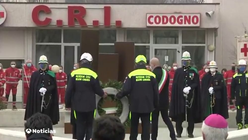 Un año del confinamiento de Codogno, lugar del diagnóstico del primer contagio local de coronavirus en Europa