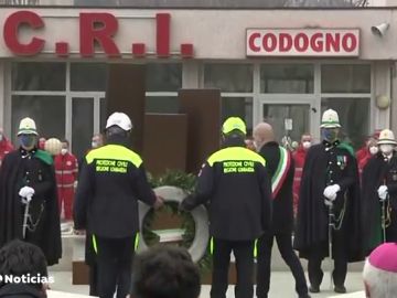 Un año del confinamiento de Codogno, lugar del diagnóstico del primer contagio local de coronavirus en Europa