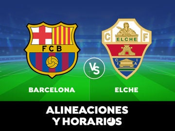 Barcelona - Elche: Horario, alineaciones y dónde ver el partido de la Liga Santander en directo