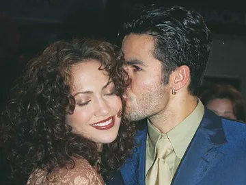 Jennifer Lopez junto a su primer marido, Ojani Noa Jennifer Lopez junto a su primer marido, Ojani Noa