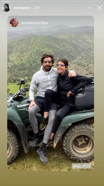 Noelia López junto a su nueva ilusión, Jesús Benavides DURANTE UNA ESCAPADA