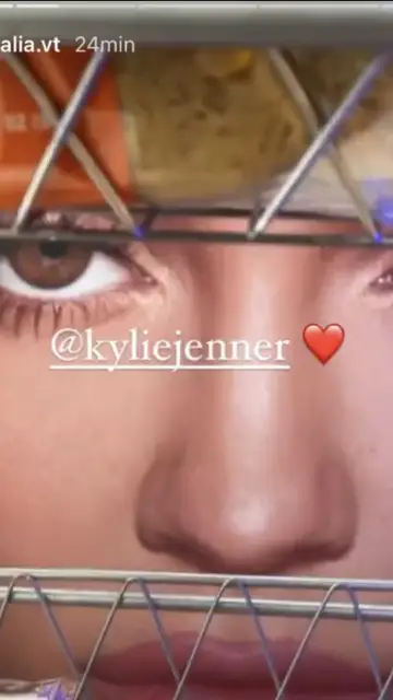 Kylie Jenner en las stories de Rosalía Kylie Jenner en las stories de Rosalía