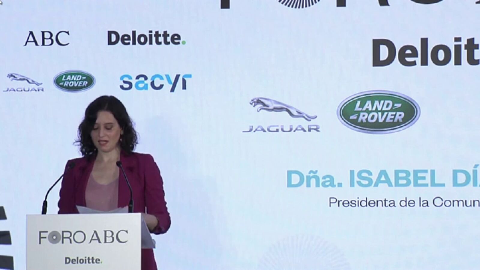 Isabel Díaz Ayuso, presidenta de la Comunidad, asegura que 