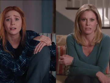Elizabeth Olsen en 'WandaVision' y Julie Bowen en 'Modern Family' Elizabeth Olsen en 'WandaVision' y Julie Bowen en 'Modern Family'