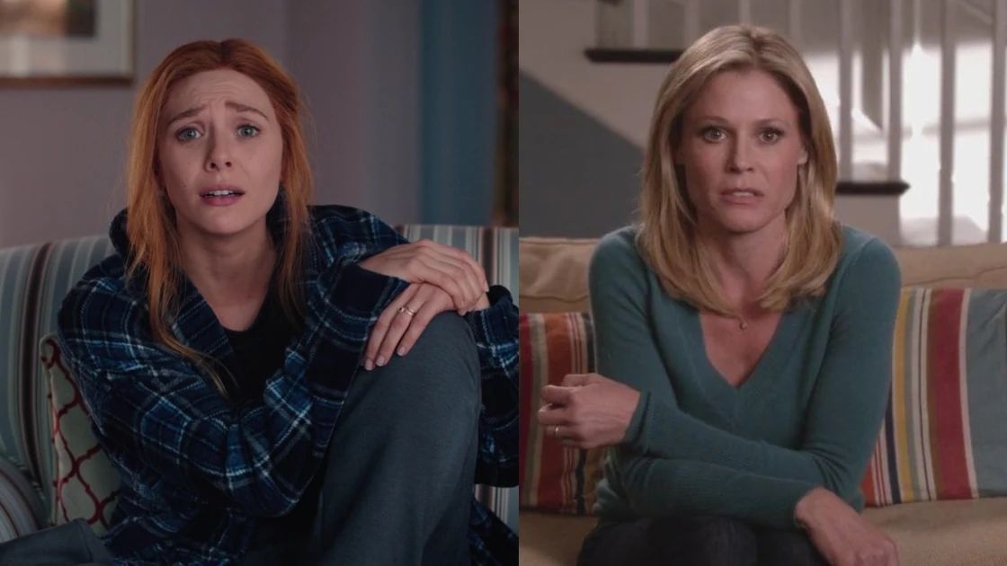 Elizabeth Olsen en 'WandaVision' y Julie Bowen en 'Modern Family' Elizabeth Olsen en 'WandaVision' y Julie Bowen en 'Modern Family'