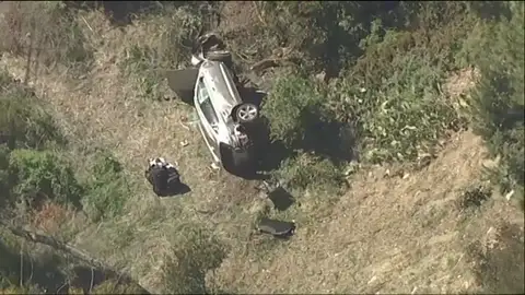 Tiger Woods, herido en un accidente de coche en Los Ángeles Tiger Woods, herido en un accidente de coche en Los Ángeles