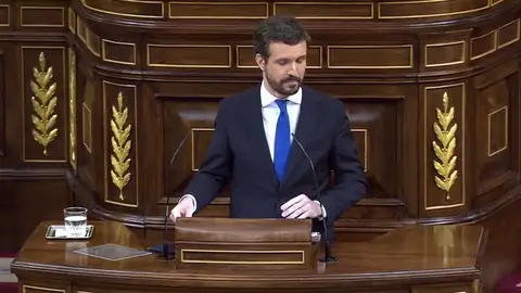 Pablo Casado pide a Pedro Sánchez que "cese del Gobierno" a los que "cuestionan la calidad de la democracia" Pablo Casado pide a Pedro Sánchez que "cese del Gobierno" a los que "cuestionan la calidad de la democracia"
