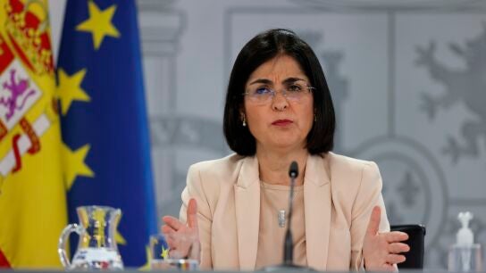 La ministra Darias, en rueda de prensa tras una reuni&oacute;n del Consejo Interterritorial