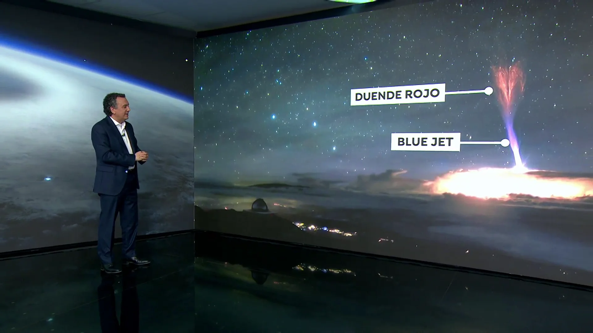 El 'blue jet' y el 'duende rojo', los fen&oacute;menos espaciales captados por el observatorio de Hawai