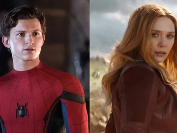 Tom Holland y Elizabeth Olsen Tom Holland y Elizabeth Olsen