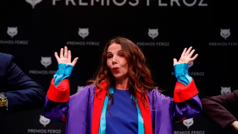La actriz Victoria Abril al recibir el Premio Feroz de Honor de 2021 La actriz Victoria Abril al recibir el Premio Feroz de Honor de 2021