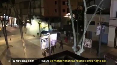 Un detenido en los disturbios en apoyo de Pablo Hasél en Vilanova i La Geltrú