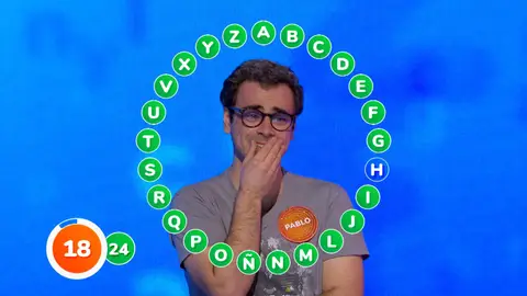 Emoción y una sola palabra en 'El Rosco' de Pablo: 18 segundos para ganar 1.294.000 euros Emoción y una sola palabra en 'El Rosco' de Pablo: 18 segundos para ganar 1.294.000 euros