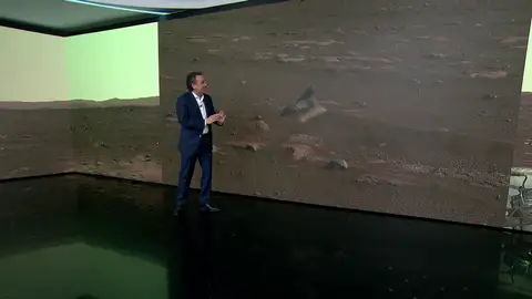 La foto en 360 grados de Marte enviada por el Persevarance que detecta 2 rocas llamativas La foto en 360 grados de Marte enviada por el Persevarance que detecta 2 rocas llamativas