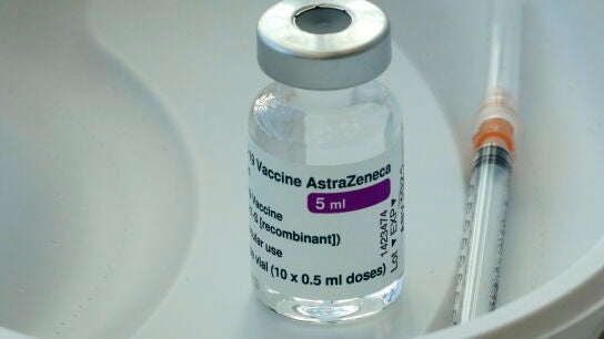 Una dosis de la vacuna de AstraZeneca.