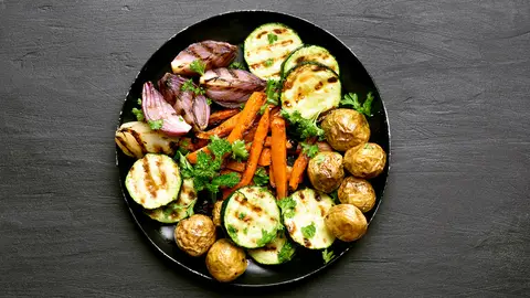 Plato de vegetales Plato de vegetales