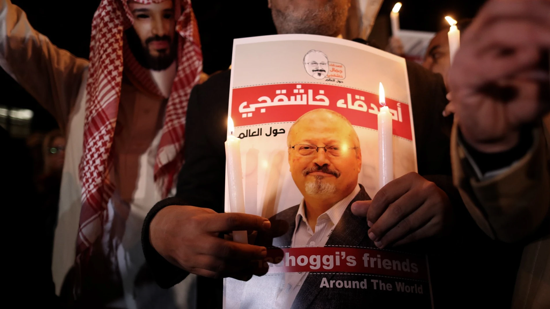Homenaje al periodista Jamal Khashoggi.