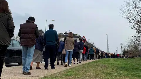 Un bulo en redes sociales provoca que 4.000 personas acudan a un punto de vacunación sin cita previa en Sevilla Un bulo en redes sociales provoca que 4.000 personas acudan a un punto de vacunación sin cita previa en Sevilla