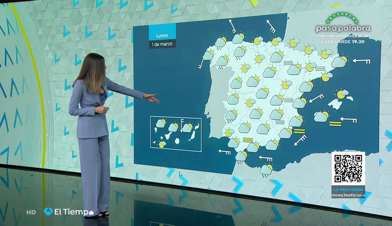Tu Tiempo (28-02-21) Intervalos de viento fuerte en el litoral gallego, el de Andalucía oriental y el Estrecho Tu Tiempo (28-02-21) Intervalos de viento fuerte en el litoral gallego, el de Andalucía oriental y el Estrecho