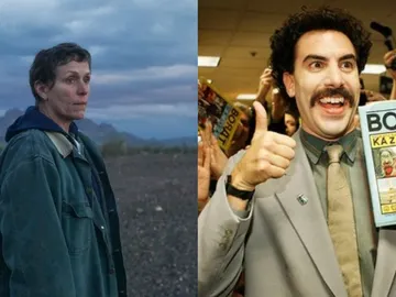 'Nomadland' y 'Borat, película film secuela' 'Nomadland' y 'Borat, película film secuela'