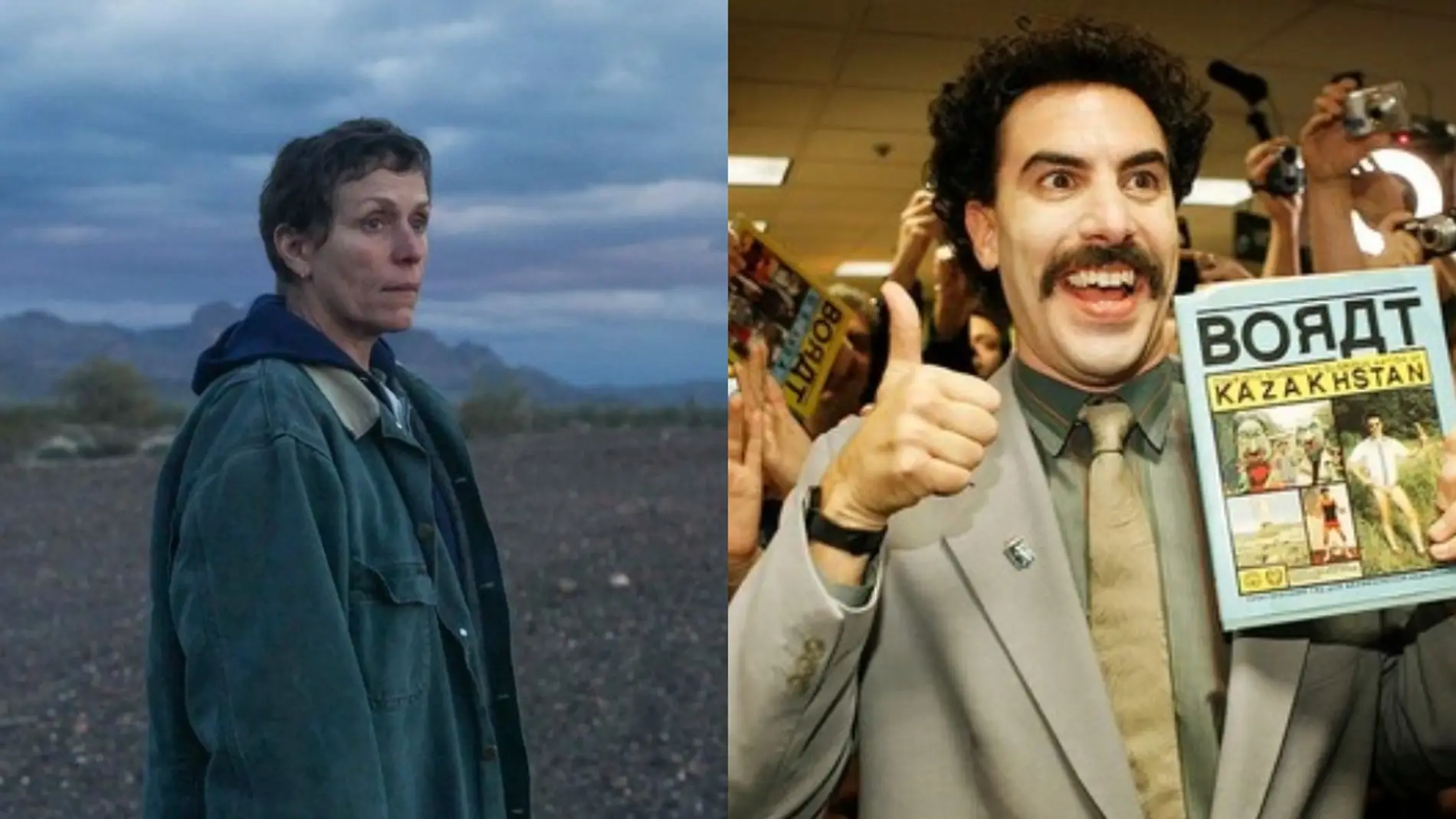 'Nomadland' y 'Borat, película film secuela'