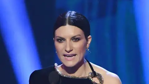La cantante Laura Pausini en los Grammy La cantante Laura Pausini en los Grammy