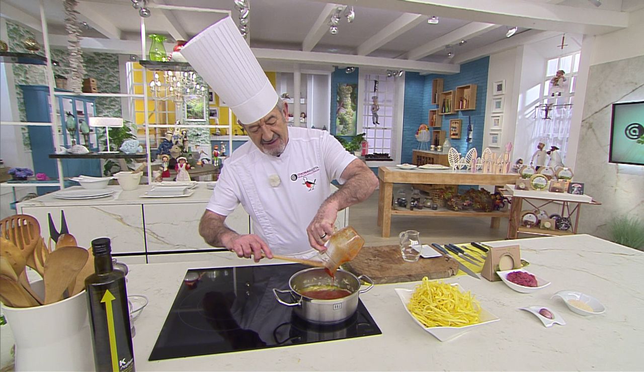 "La salsa que gusta a todo el mundo", paso a paso con Karlos Arguiñano