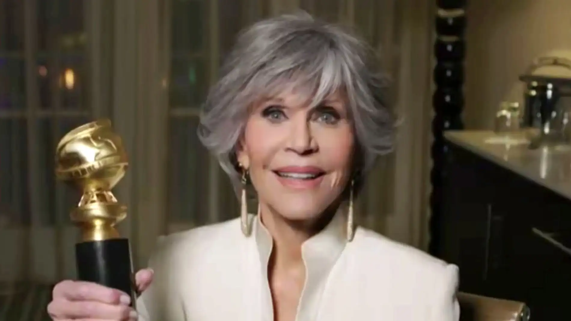 Jane Fonda en los Globos de Oro 2021