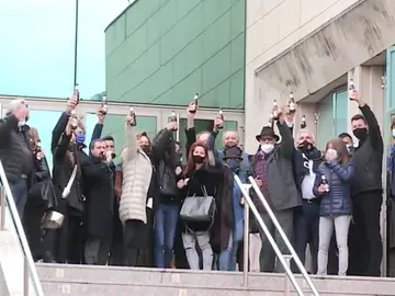 Brindis de despedida a Quique San Francisco Brindis de despedida a Quique San Francisco