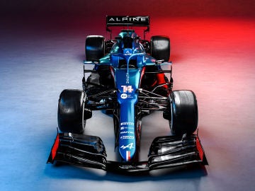 Una imagen del monoplaza de Alpine que pilotó Fernando Alonso la pasada temporada
