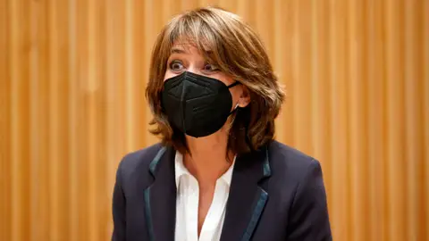 Dolores Delgado, este martes en el Congreso de los Diputados. Fiscal general del Estado
