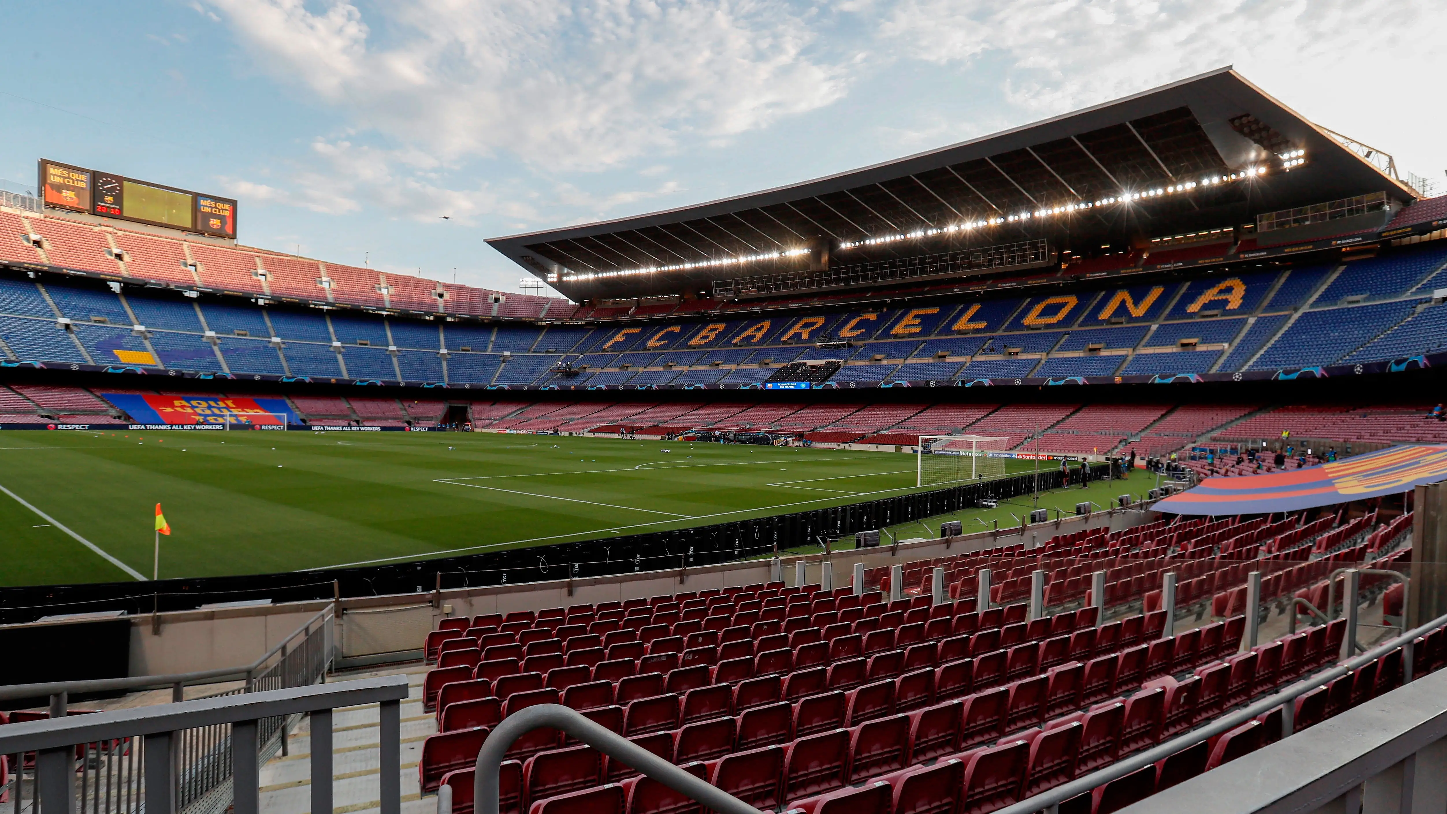 Vista del estadio Camp Nou de Barcelona Vista del estadio Camp Nou de Barcelona