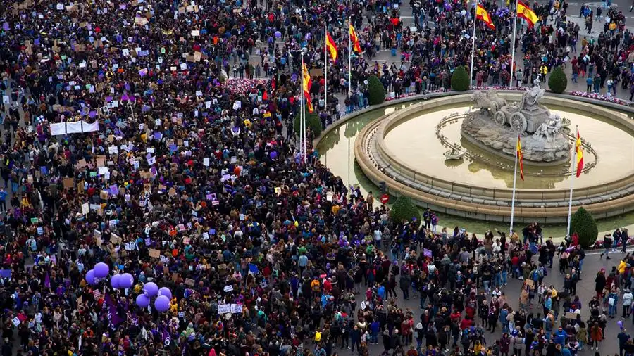Manifestaci&oacute;n en Madrid por el 8M