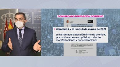José Manuel Franco, tras prohibir las manifestaciones el 8M: 