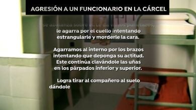 Brutal agresión a un funcionario de prisiones: 