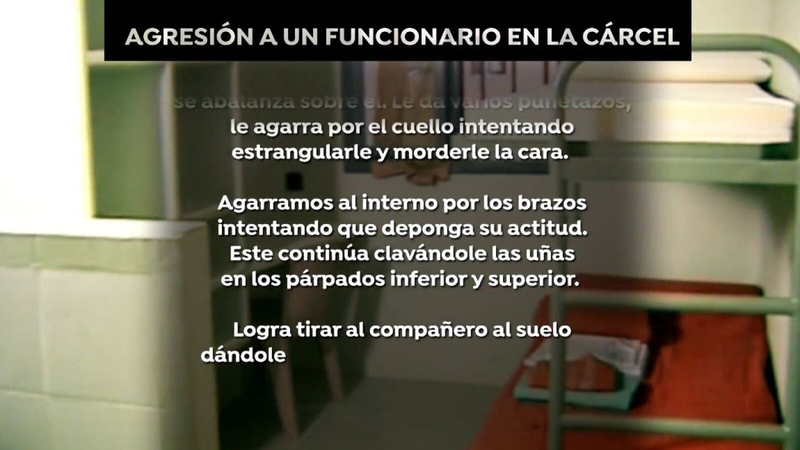 Brutal agresión a un funcionario de prisiones: 