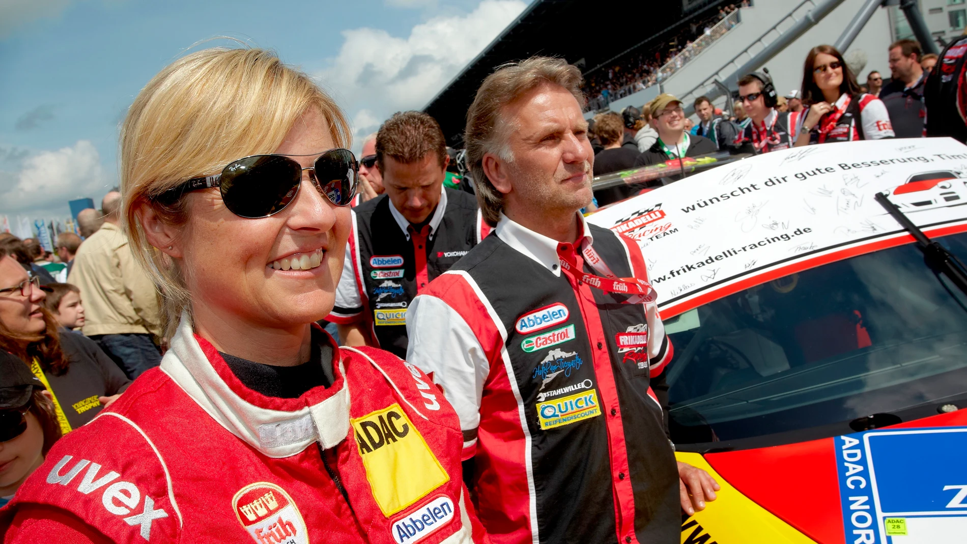 La piloto alemana Sabine Schmitz La piloto alemana Sabine Schmitz